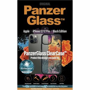 PanzerGlass ClearCase AntiBacterial Black Edition Apple iPhone 12/12 Pro černý