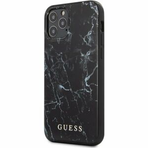 Guess PC/TPU Marble kryt iPhone 12 mini 5.4" černý