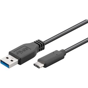 PremiumCord Kabel USB 3.2 konektor C/male - USB 3.0 A/male, černý, 1m