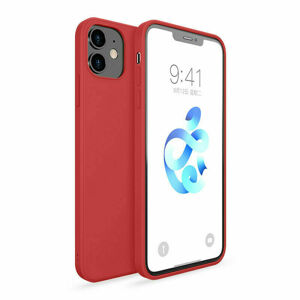Silikonový kryt pro iPhone 12 Mini červený