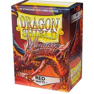 Dragon Shield Standard Sleeves - Matte Red (100 sleevů)