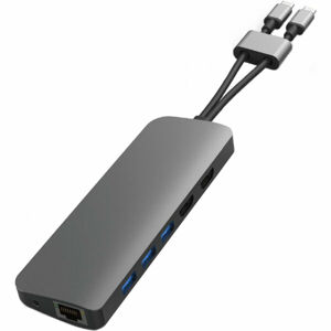 HyperDrive VIPER 10 ve 2 USB-C Hub šedý