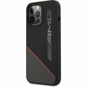 AMG Liquid Silicone Kryt iPhone 13 Pro Max černý/červený