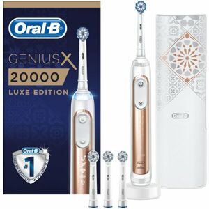 Oral-B Genius X 20000 Luxe Edition chytrý zubní kartáček růžově zlatý