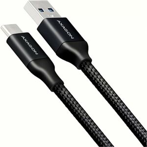 AXAGON BUCM3AM05B SUPERSPEED kabel USB C USB A 3.2 Gen 1 0,5m 3A oplet černý