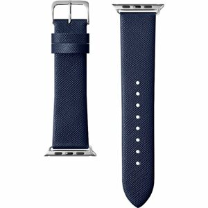 LAUT Prestige saffiánový řemínek Apple Watch 42/44 mm modrý